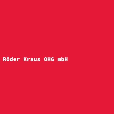 Hersteller: Röder Kraus OHG mbH