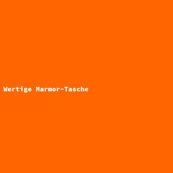 Wertige Marmor-Tasche