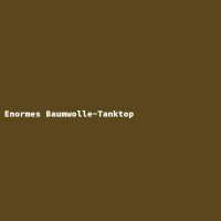 Enormous Cotton Tank Top