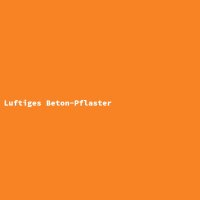 Luftiges Beton-Pflaster