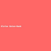 Kleine Beton-Bank